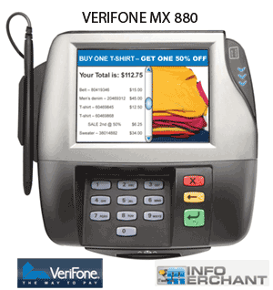 VeriFone MX-880 Credit Card Terminal