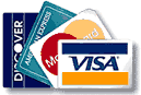 Accept Credit Cards - Visa, MasterCard, Discover, American Express